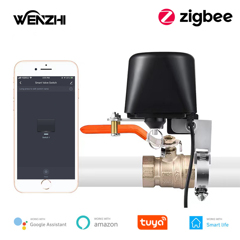 Smart Garden Watering System - ZigBee 水/ガスバルブリモートコントロールシステムゲートプラントタイマーガーデン灌漑 Tuya スマートライフ Alexa Google