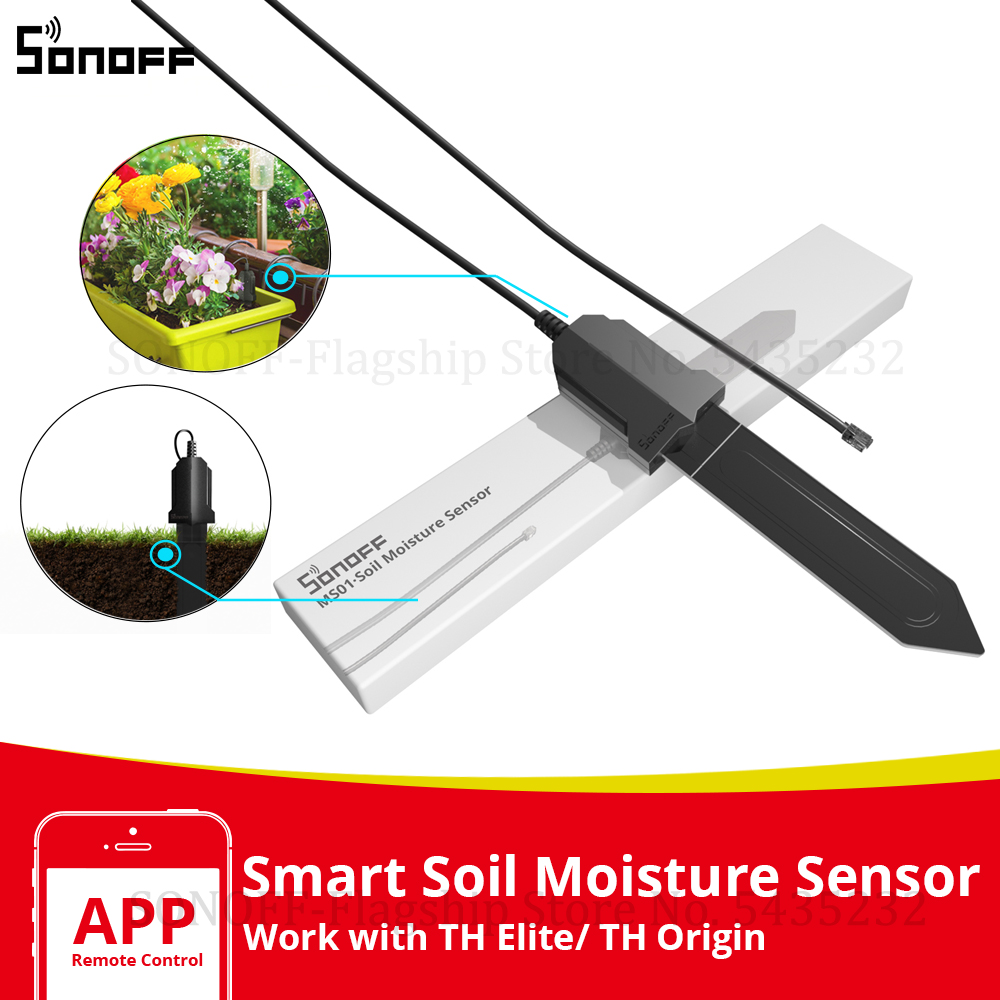Smart Garden Test - Sonoff-土壌水分センサー,スマート湿度検出器,湿度計,植物,庭,DIYテストツール,英国/配信に適しています