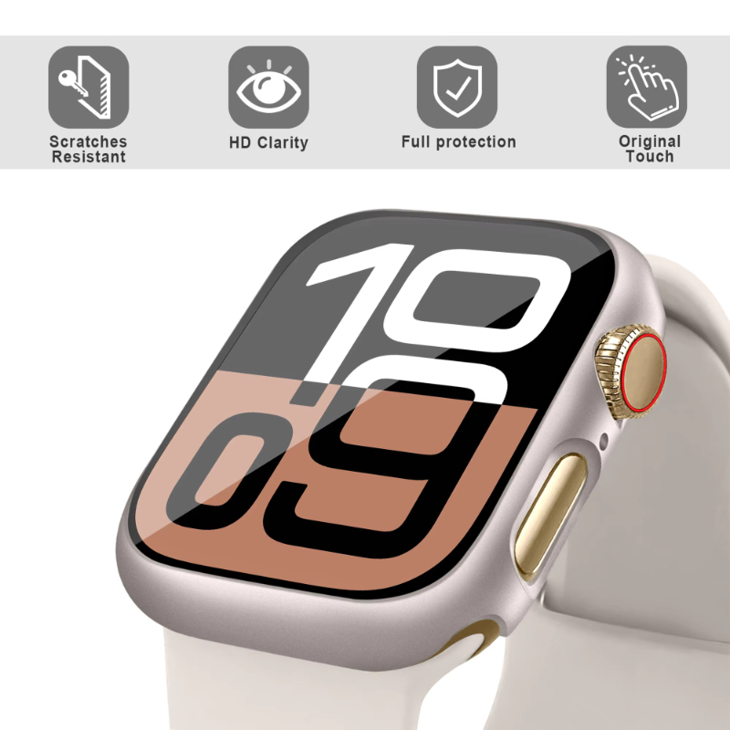 強化ガラス + ケース Apple Watch 44 ミリメ - Smart Garden 9 のレビューと価格