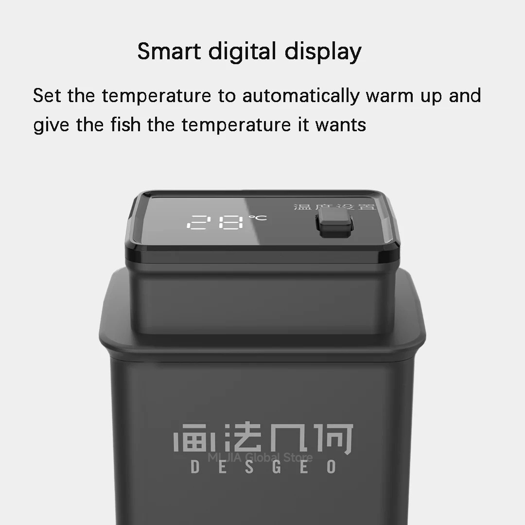 DESGEO 50W スマート水槽ヒーター - アプリ制御、 - Smart Garden Xiaomi のレビューと価格