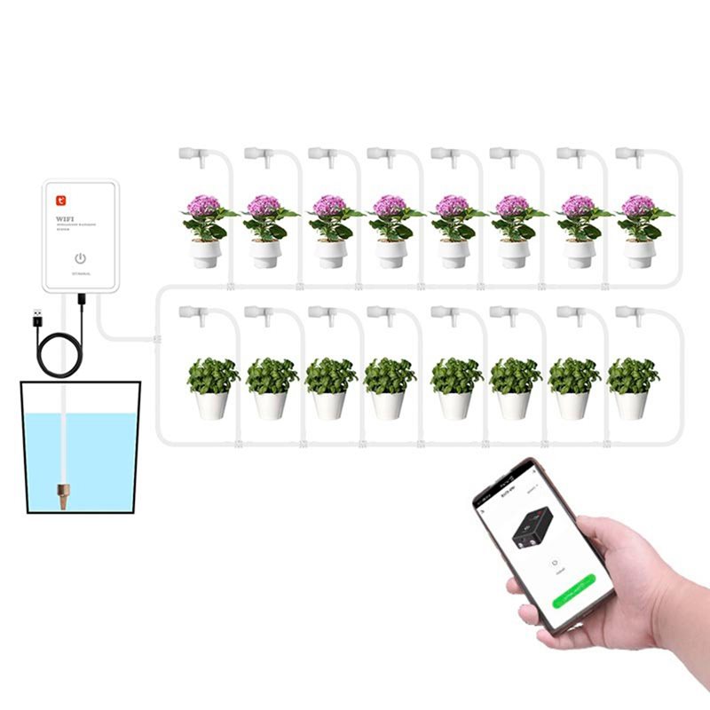 自動点滴灌漑システムキット Tuya スマートWiFiガーデ - Smart Garden Watering System のレビューと価格