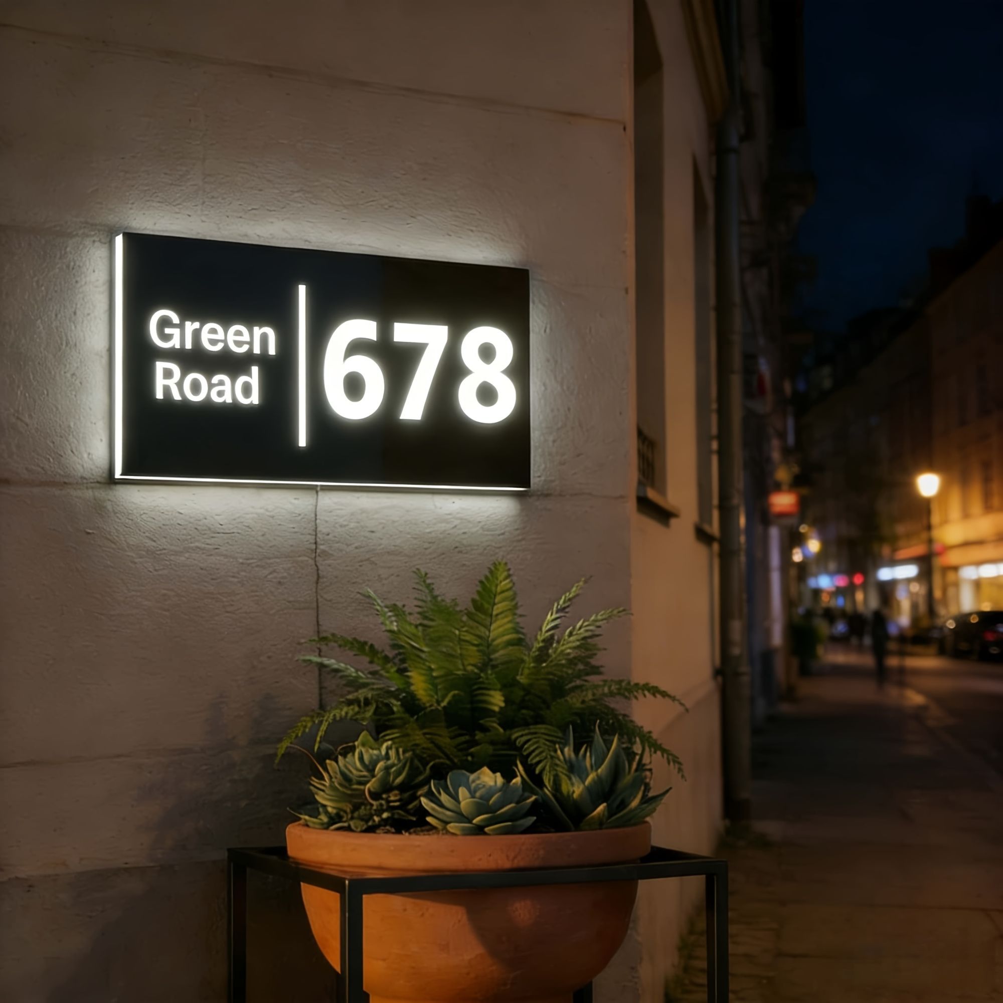 カスタムモダンシンプルLEDスマートHDハウスサイン屋外ガー - Smart Garden Restaurant のレビューと価格