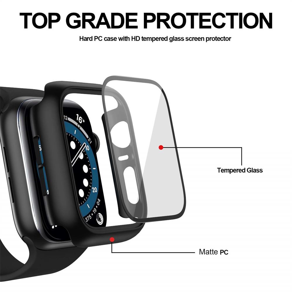 ガラス + カバー Apple Watch ケース 44 ミ - Smart Garden 9 のレビューと価格