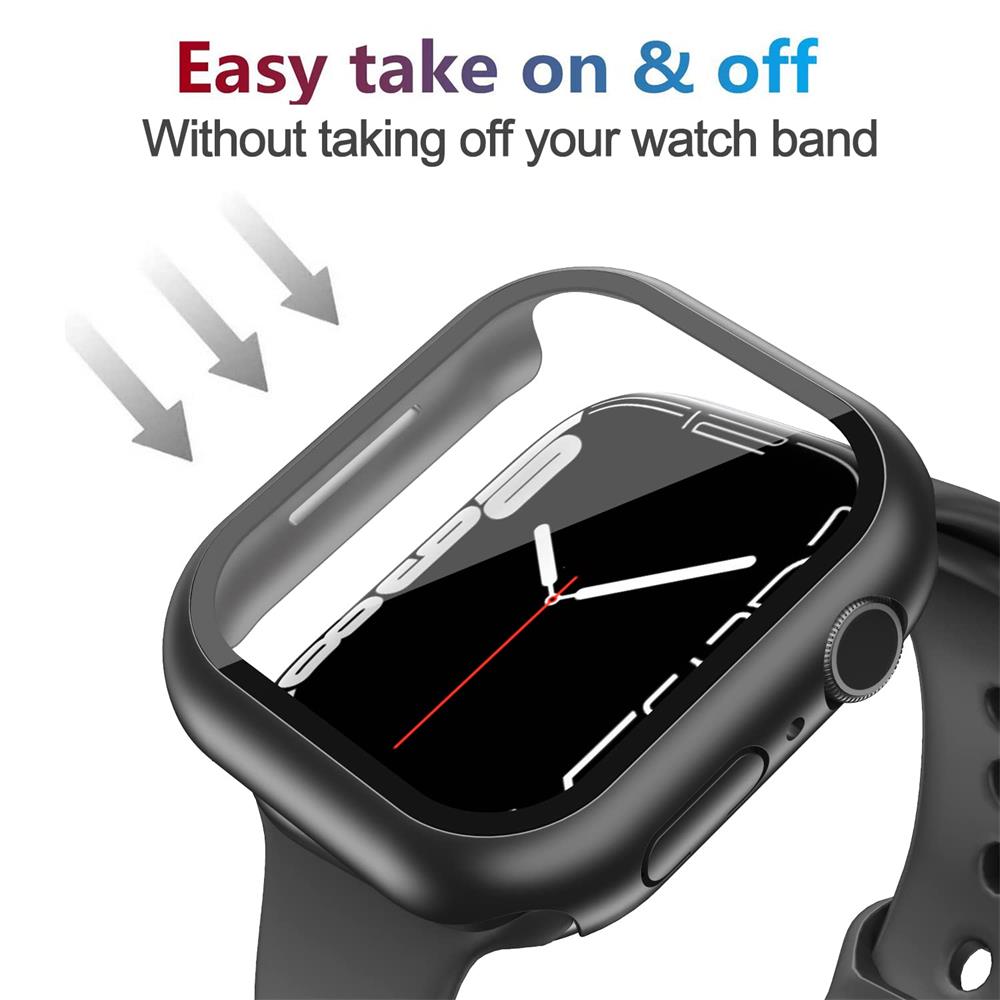 ガラス + カバー Apple Watch ケース 44 ミ - Smart Garden 9 のレビューと価格