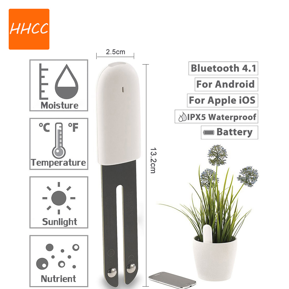 HHCCフラワーケアマックススマート植物モニター土壌水分肥沃 - Smart Garden Xiaomi のレビューと価格