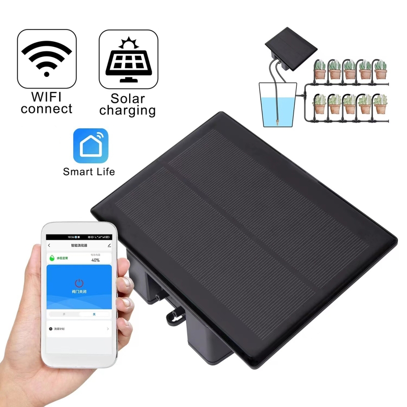 WIFI ソーラー自動散水機キットモバイルアプリリモコンホー - Smart Garden Watering System のレビューと価格