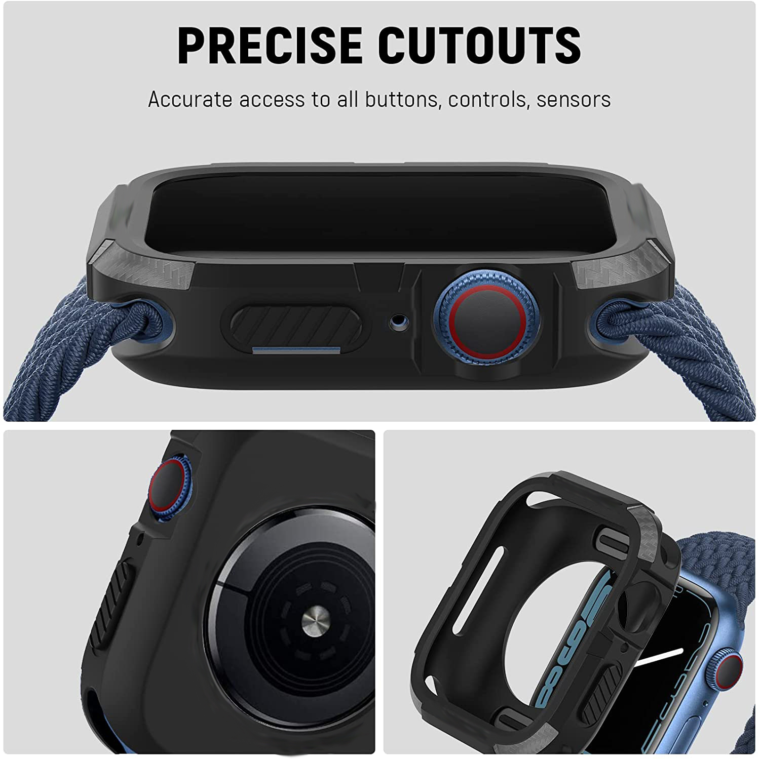 頑丈なカバー Apple Watch ケース 44 ミリメー - Smart Garden 9 のレビューと価格